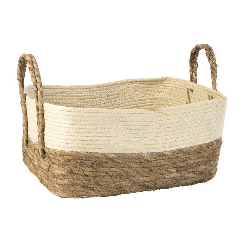 Lademand met witte rand - 46x28x19 cm