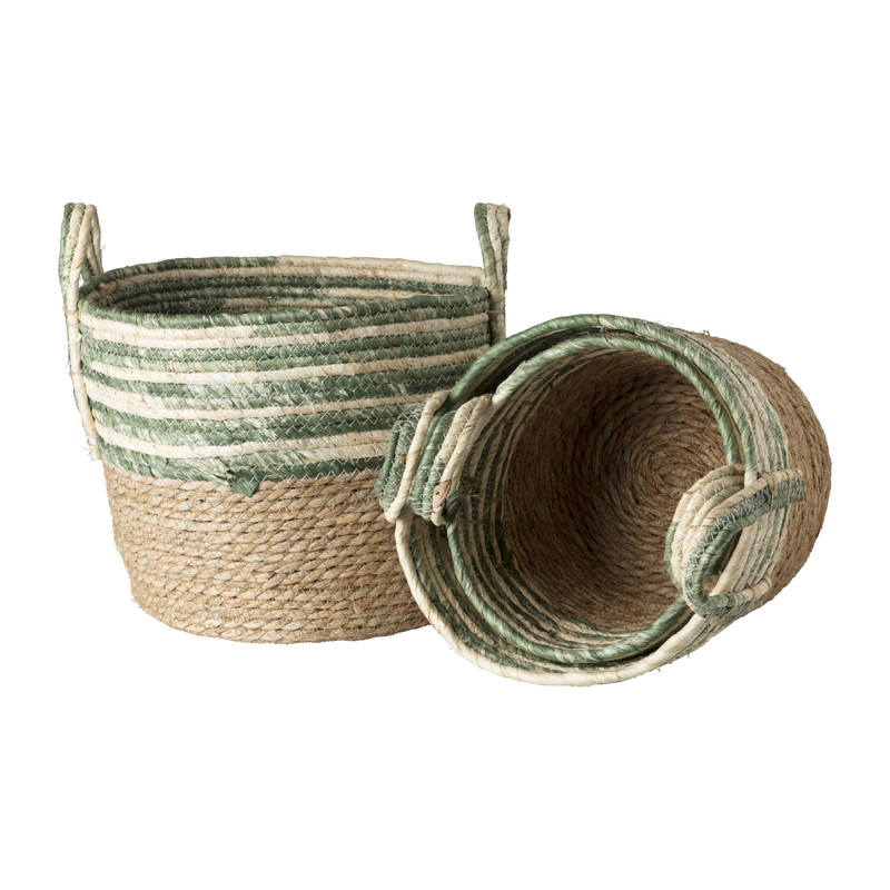 Mand met groene streep - 25x20 cm 
