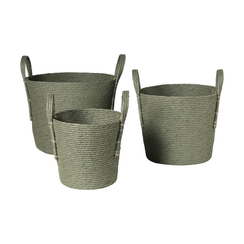 Mand Lotte - ø25x28 cm - groen