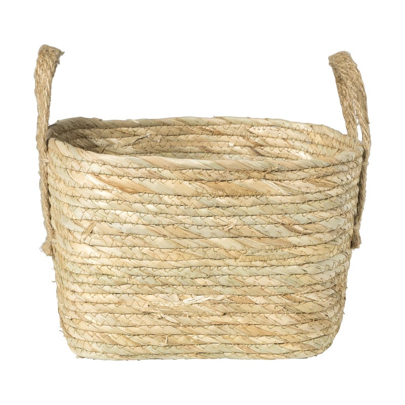 Mand Basix vierkant - 26x26x26 cm - naturel