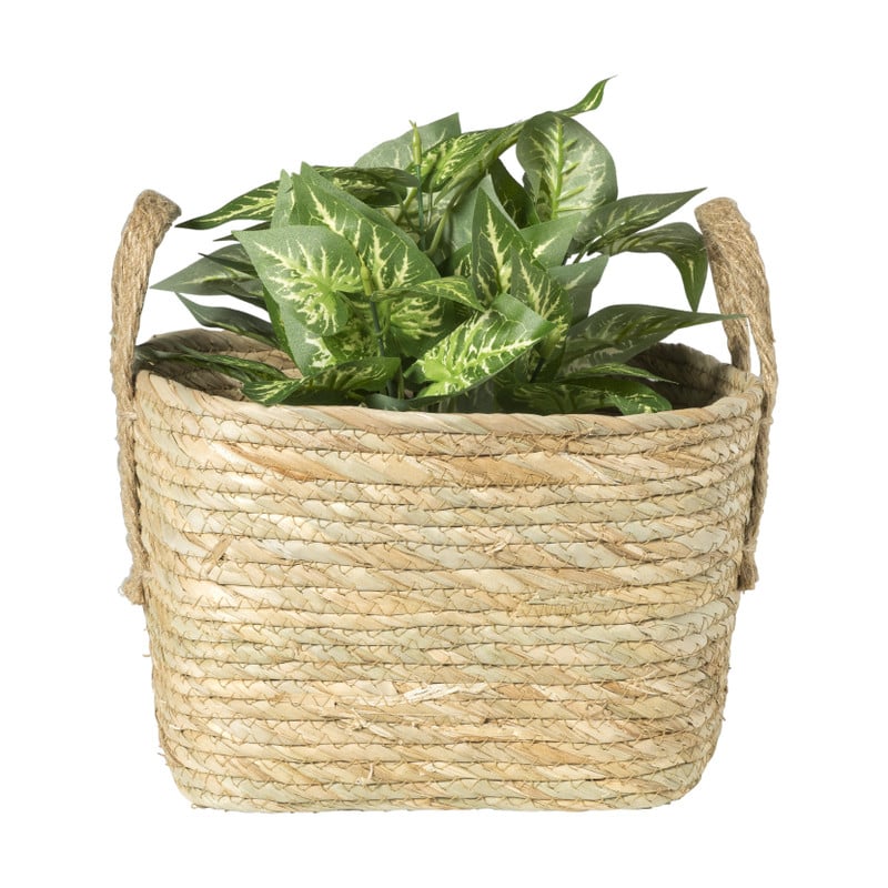 Mand Basix vierkant - 26x26x26 cm - naturel