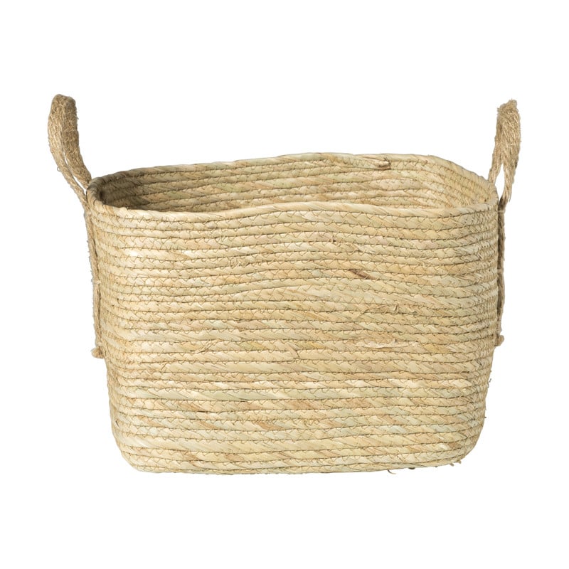 Mand Basix vierkant - 34x34x34 cm - naturel