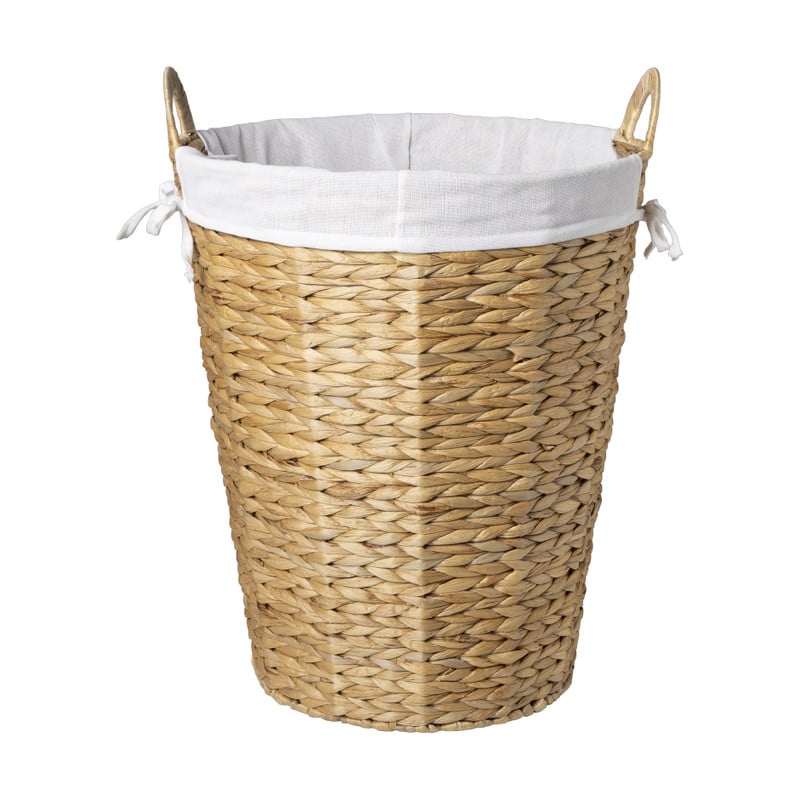 Wasmand Saar 50 liter - bruin/wit - ø42x50 cm