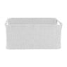 Lademand chroom handvat -  wit - 34x23x15 cm