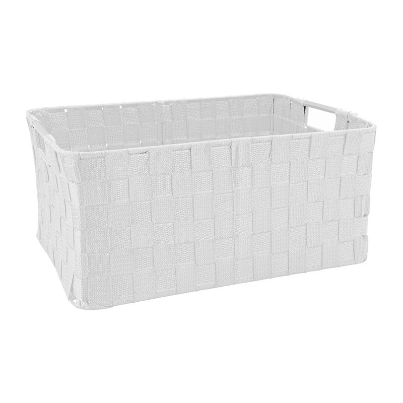 Lademand chroom handvat -  wit - 40x30x18 cm