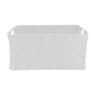 Lademand chroom handvat -  wit - 40x30x18 cm