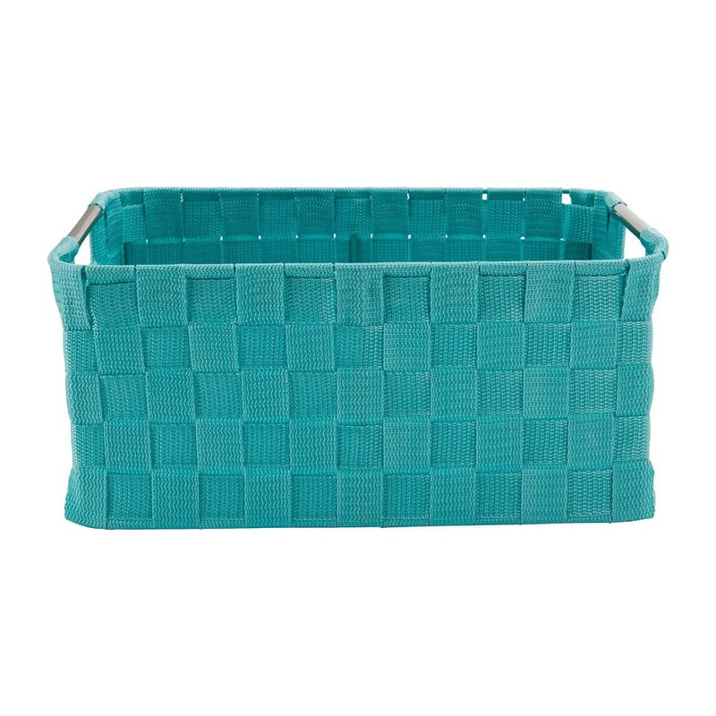 Lademand chroom handvat - blauw - 34x23x15 cm