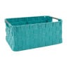 Lademand chroom handvat - blauw - 34x23x15 cm