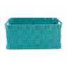 Lademand chroom handvat - blauw - 34x23x15 cm
