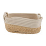 Mand ovaal met witte rand - 29x19x12 cm