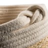 Mand ovaal met witte rand - 29x19x12 cm