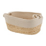 Mand ovaal met witte rand - 33x22x14 cm