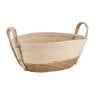 Rieten mand met witte rand – 26x16x10 cm 