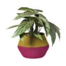 Mand colorblock - roze/geel - ø20x25 cm