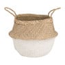 Mand hoog witte band - 40x30 cm