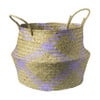 Mand streep - bruin/paars - ø28x34 cm