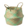 Mand streep - bruin/turquoise - ø23x28 cm