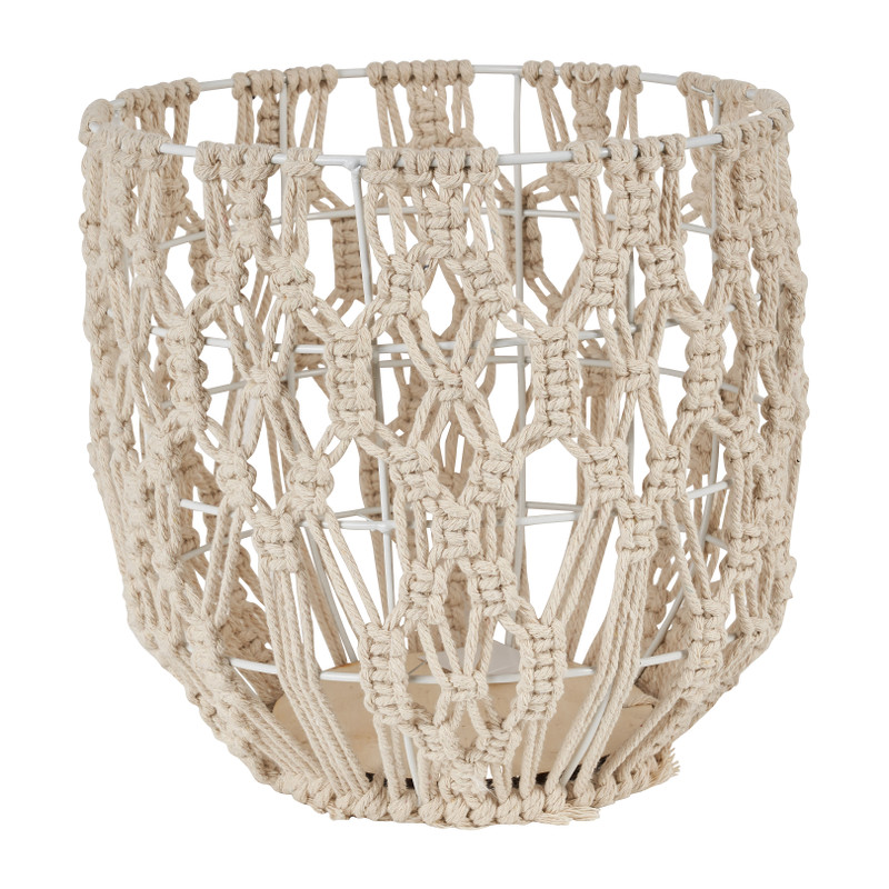 Mand macramé - naturel - ø25x25 cm