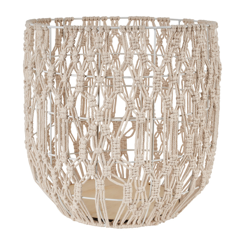 Mand macramé - naturel - ø36x36 cm