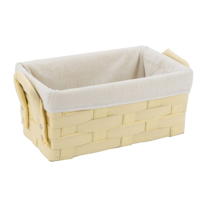 Mand brede vlecht - naturel - 21x32x15 cm