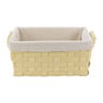 Mand brede vlecht - naturel - 25x38x18 cm