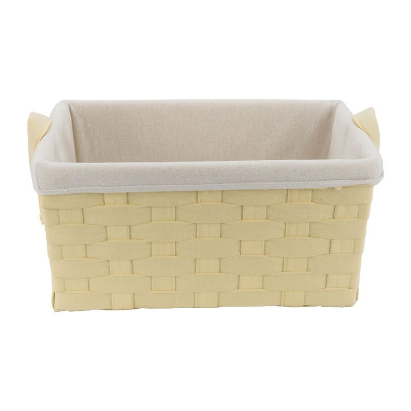 Mand brede vlecht - naturel - 29x43x21 cm