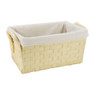 Mand brede vlecht - naturel - 29x43x21 cm