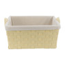 Mand brede vlecht - naturel - 29x43x21 cm