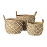 Mand met touwdecoratie - ⌀23X19 cm