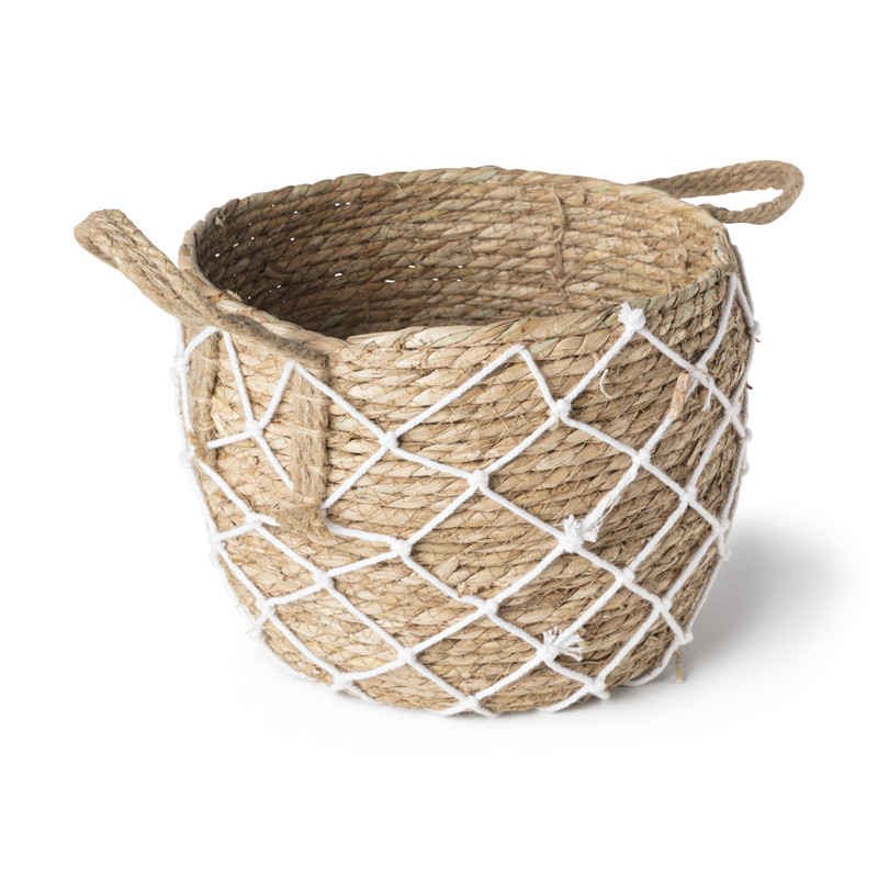 Mand met touwdecoratie - ⌀29X24 cm