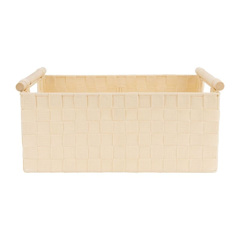 Lademand houten greep - beige - 28x42x18.5 cm