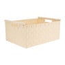 Lademand houten greep - beige - 33x47x21 cm