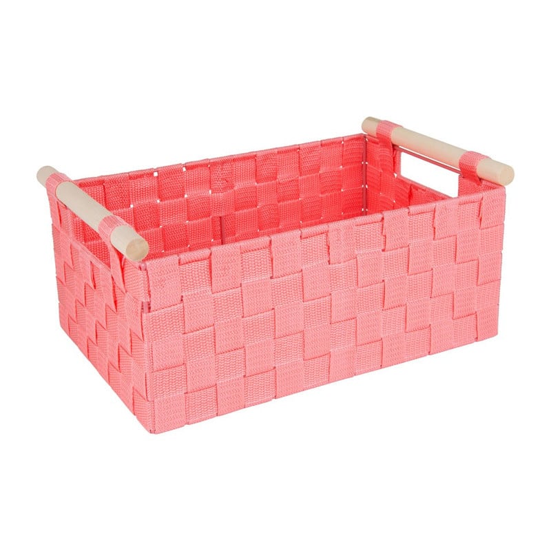 Lademand houten greep - roze - 23x36x16.5 cm
