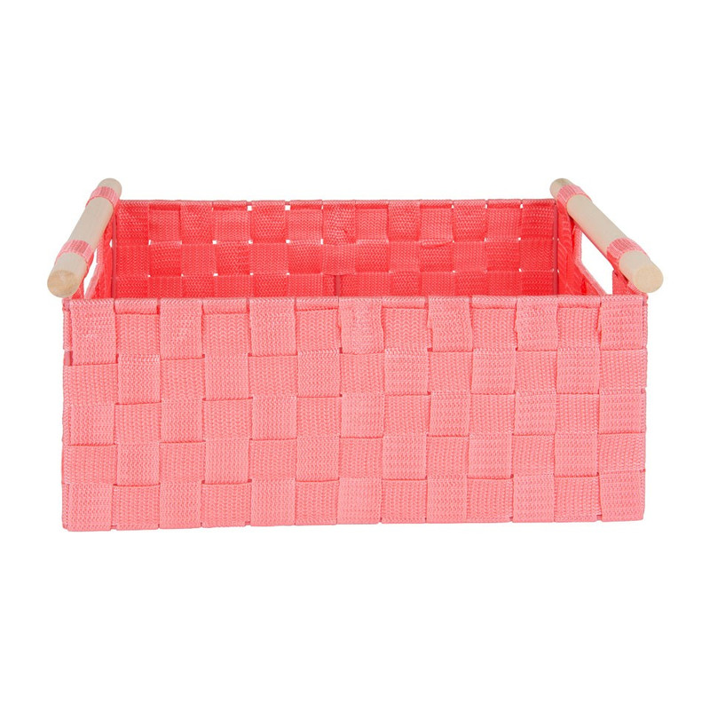 Lademand houten greep - roze - 23x36x16.5 cm