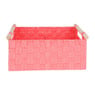 Lademand houten greep - roze - 23x36x16.5 cm