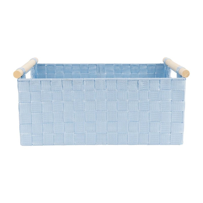 Lademand houten greep - blauw - 28x42x18.5 cm