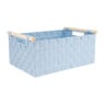 Lademand houten greep - blauw - 28x42x18.5 cm
