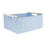 Lademand houten greep - blauw - 33x47x21 cm