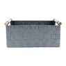 Lademand houten greep - grijs - 23x36x16.5 cm