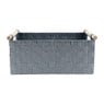 Lademand houten greep - grijs - 28x42x18.5 cm