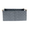 Lademand houten greep - grijs - 33x47x21 cm
