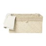 Mand met deksel Stijn - 17.5x35x25 cm - wit