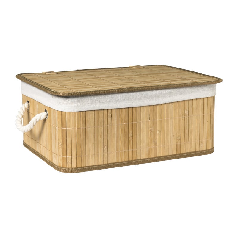Mand levi met deksel  - 40x29x16 cm