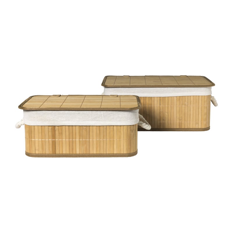 Mand levi met deksel  - 40x29x16 cm