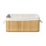 Mand levi met deksel  - 40x29x16 cm