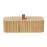 Bamboe kistje met deksel Jesse - 6x20x10 cm - naturel