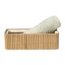 Bamboe kistje met deksel Jesse - 6x20x10 cm - naturel