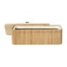 Bamboe kistje met deksel Jesse - 6x20x10 cm - naturel