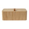 Bamboe kistje met deksel Jesse - 10x27x15.5 cm - naturel