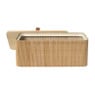 Bamboe kistje met deksel Jesse - 10x27x15.5 cm - naturel
